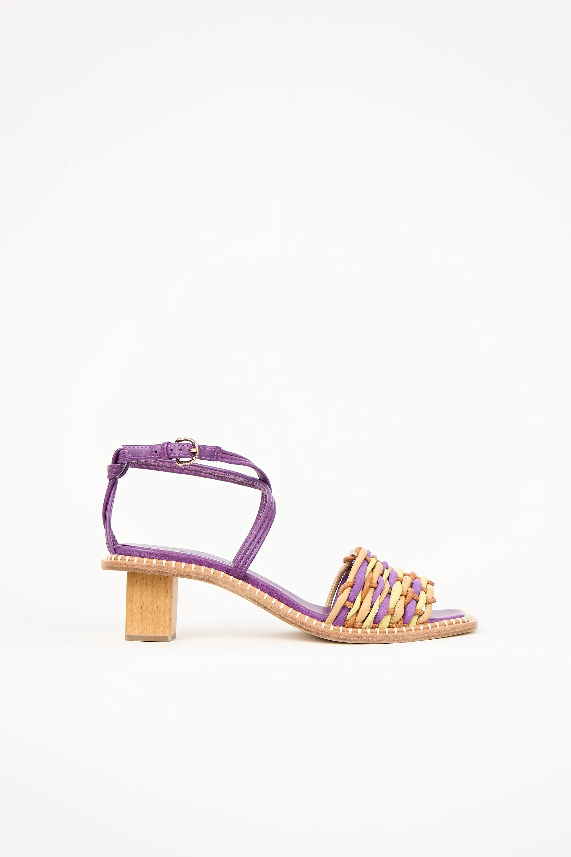 Leather Woven Ilana Sandal sold by VSP Consignment