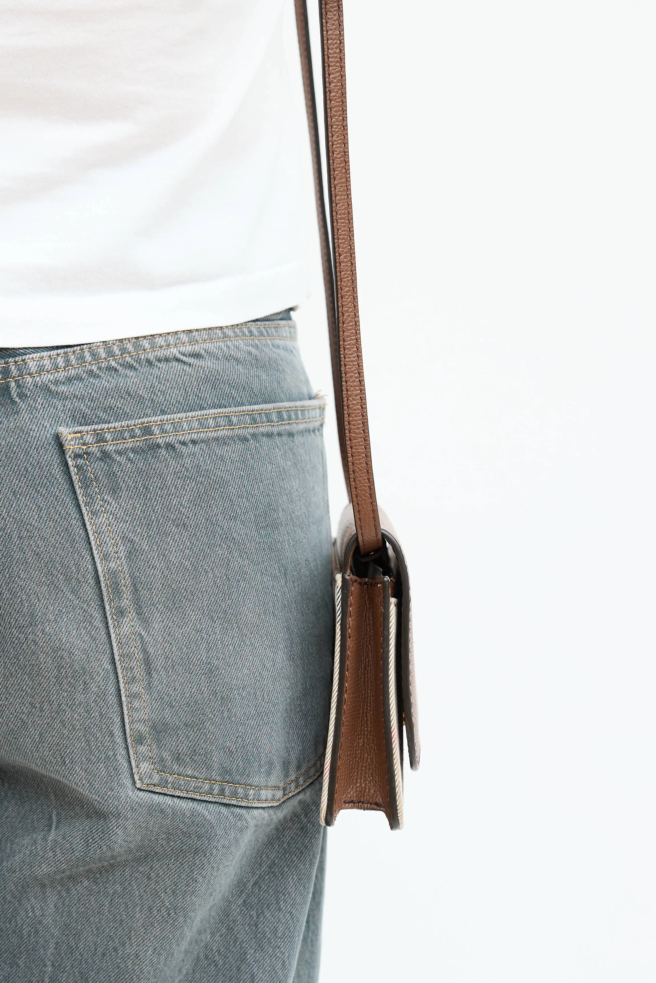 House Check Hampshire Crossbody Bag sold by VSP Consignment product image thumbnail 5