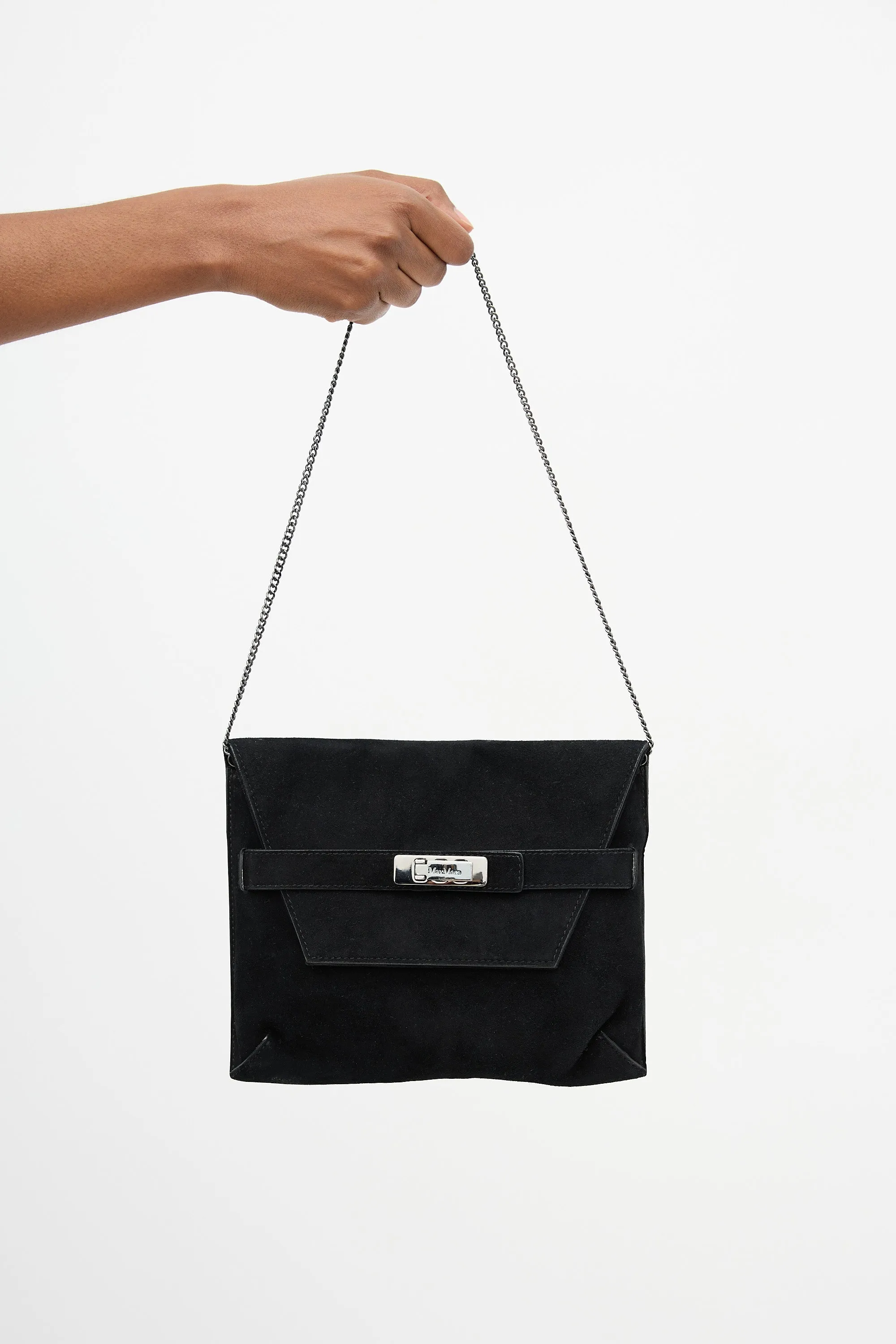 Suede Belt Flap Bag sold by VSP Consignment