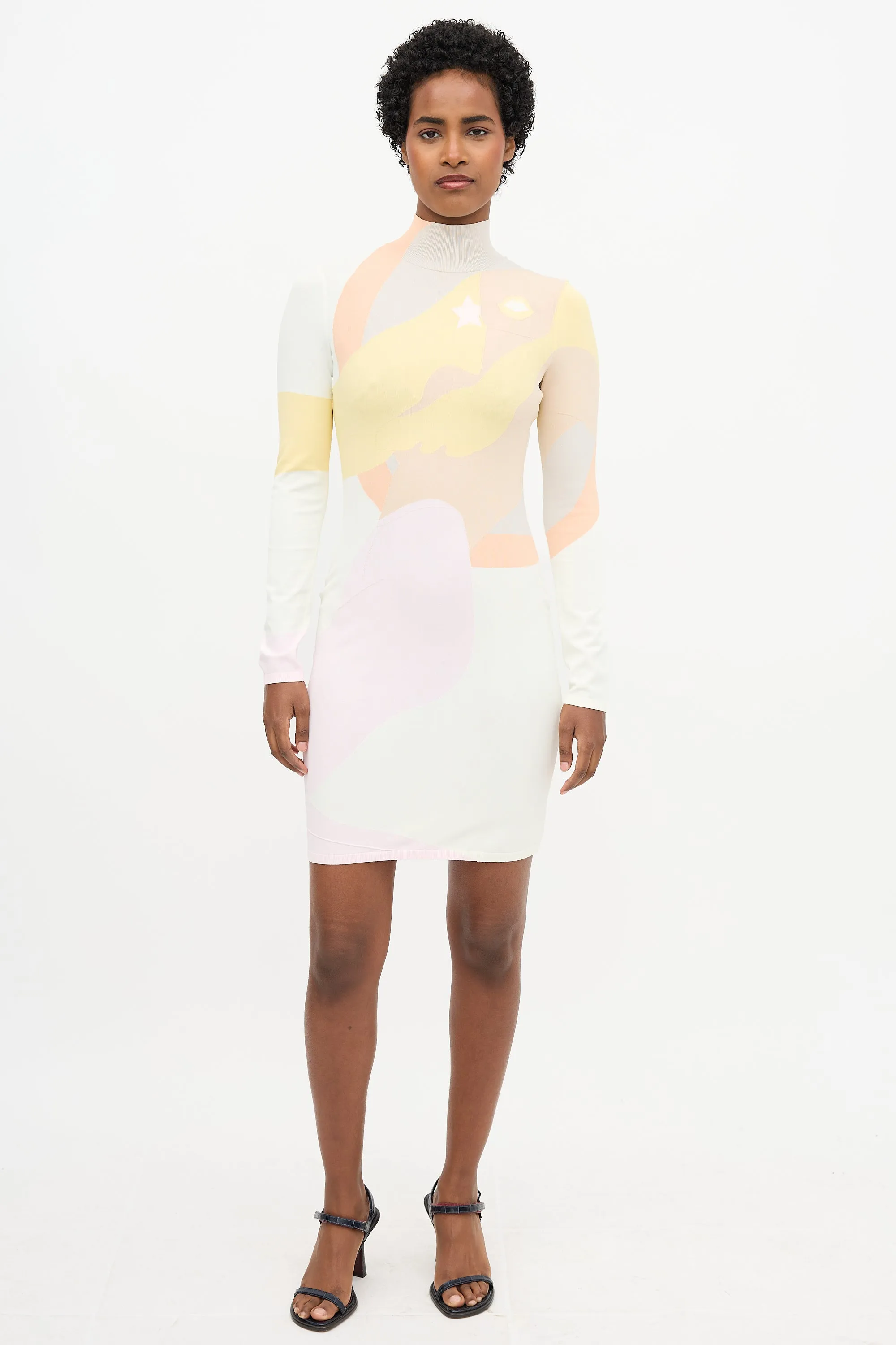 Intarsia Turtleneck Dress sold by VSP Consignment
