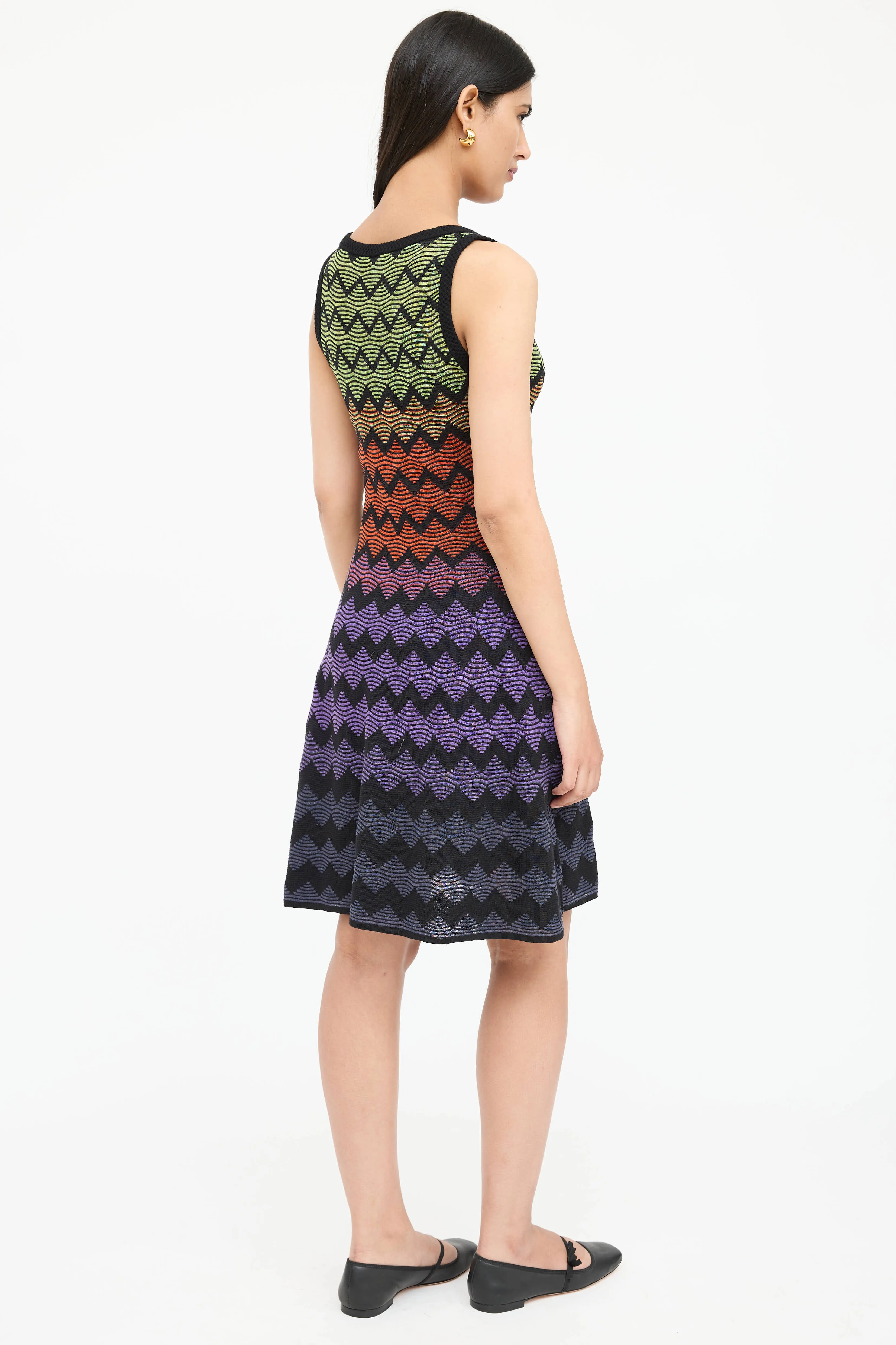Knit Geometric Striped Dress sold by VSP Consignment product image thumbnail 5