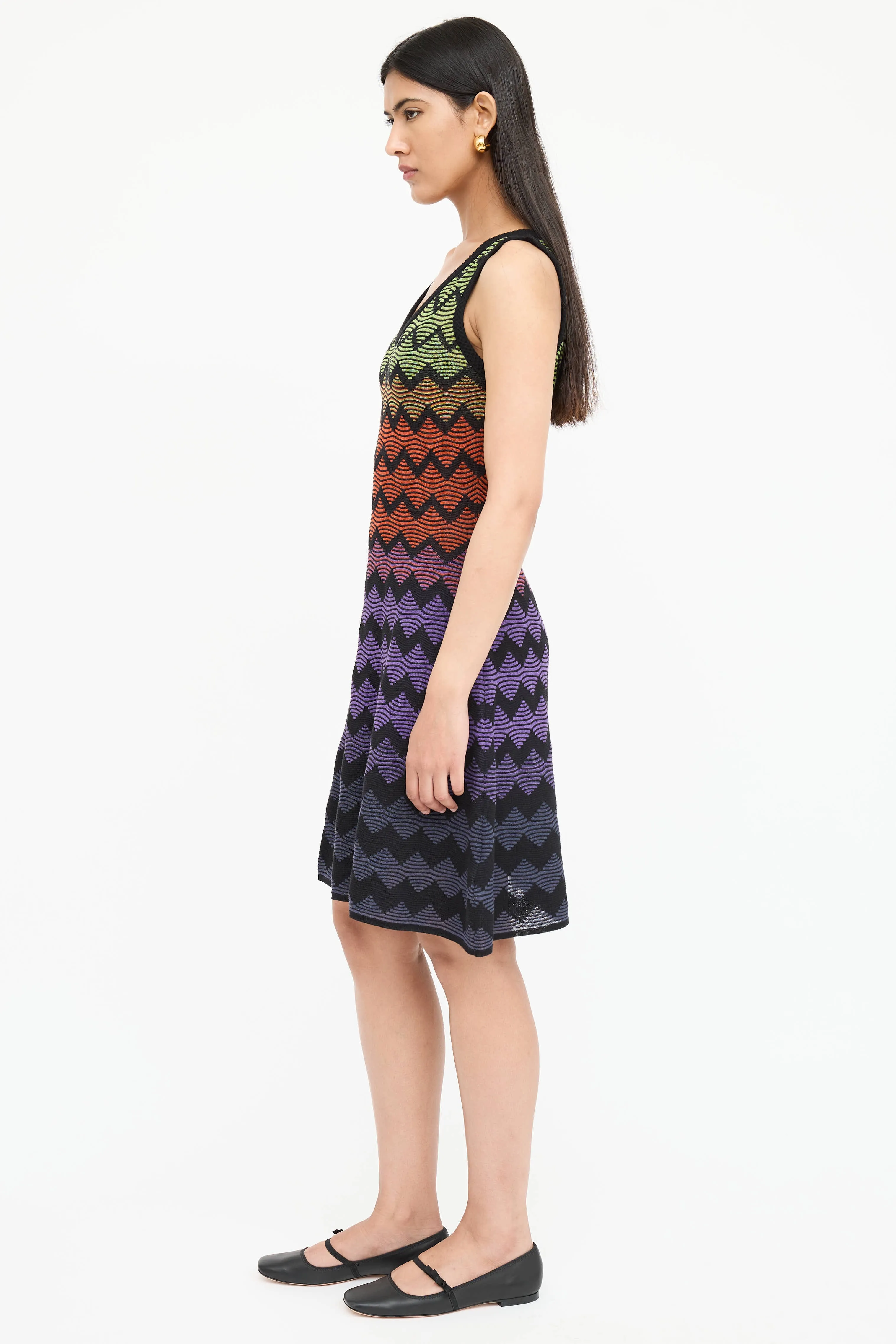 Knit Geometric Striped Dress sold by VSP Consignment product image thumbnail 4