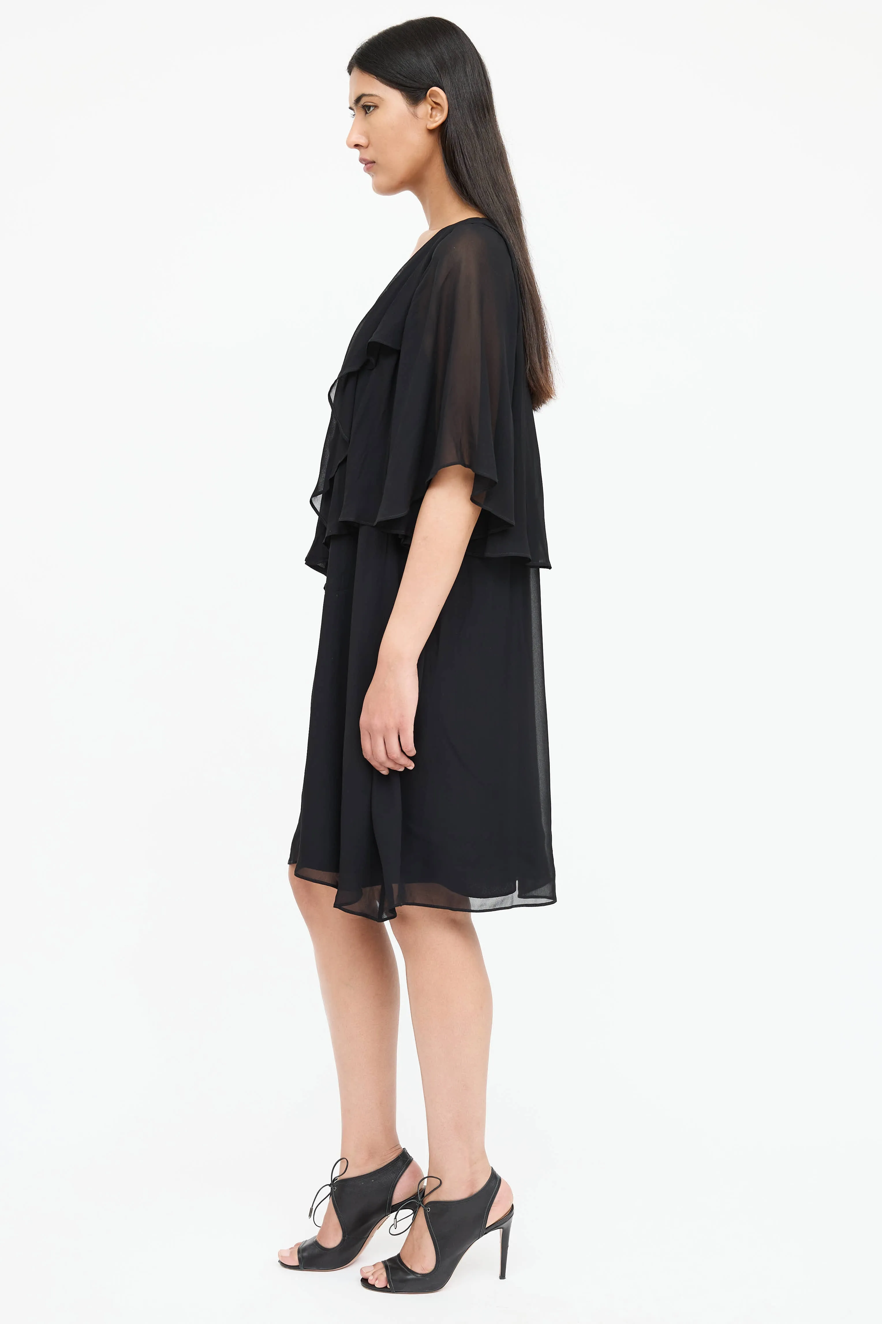Sheer Ruffled Dress sold by VSP Consignment product image thumbnail 4