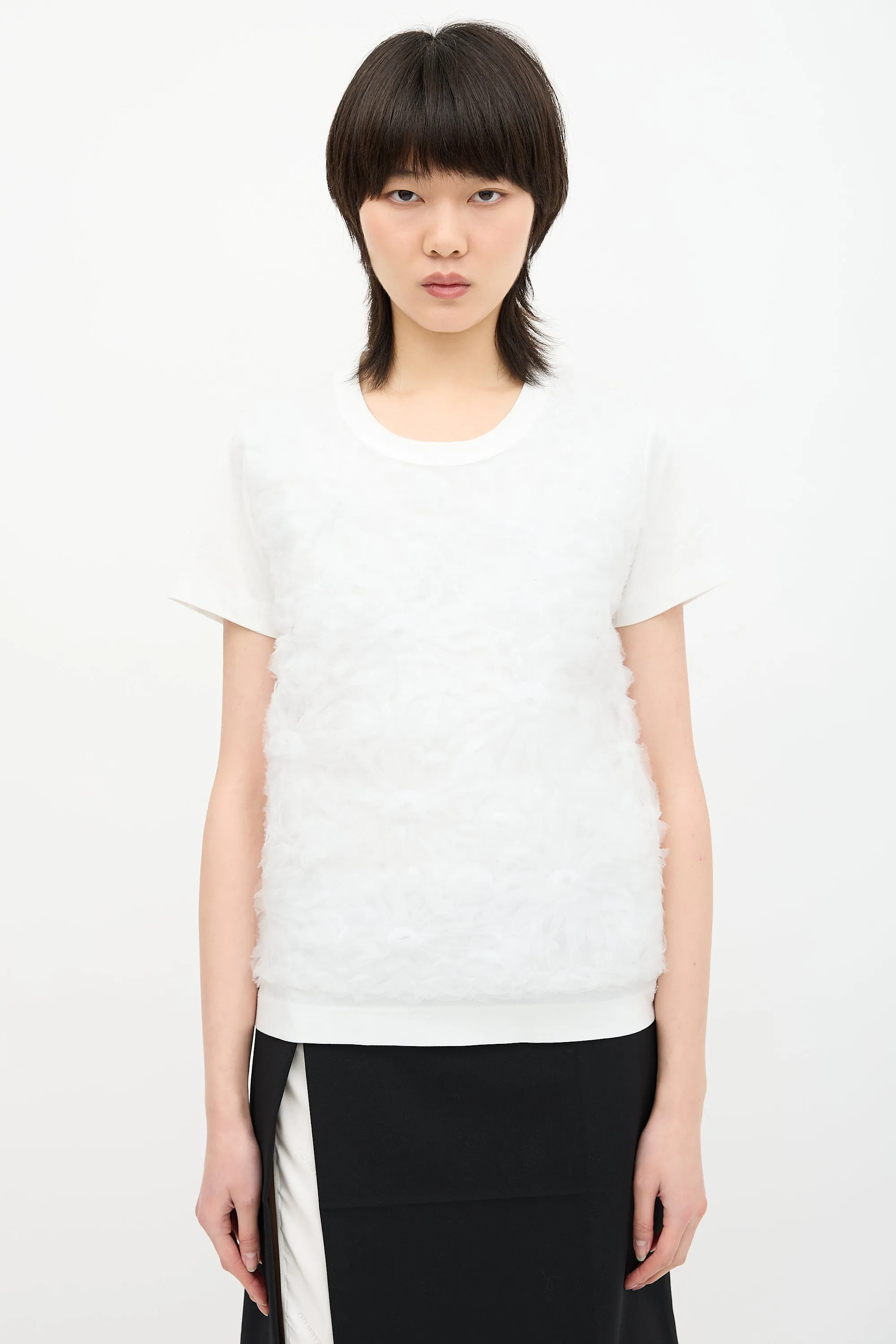 Floral Embroidered T-Shirt sold by VSP Consignment