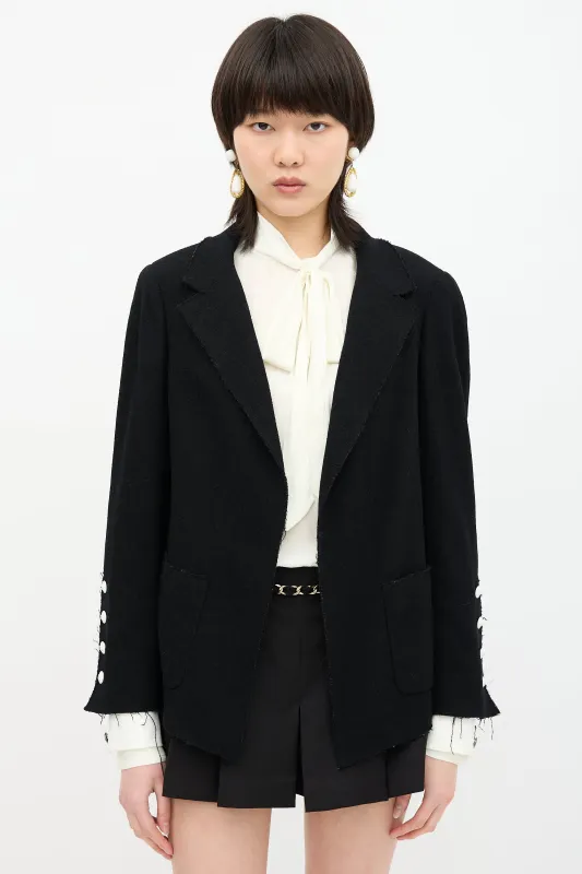 Wool Boucle Blazer sold by VSP Consignment