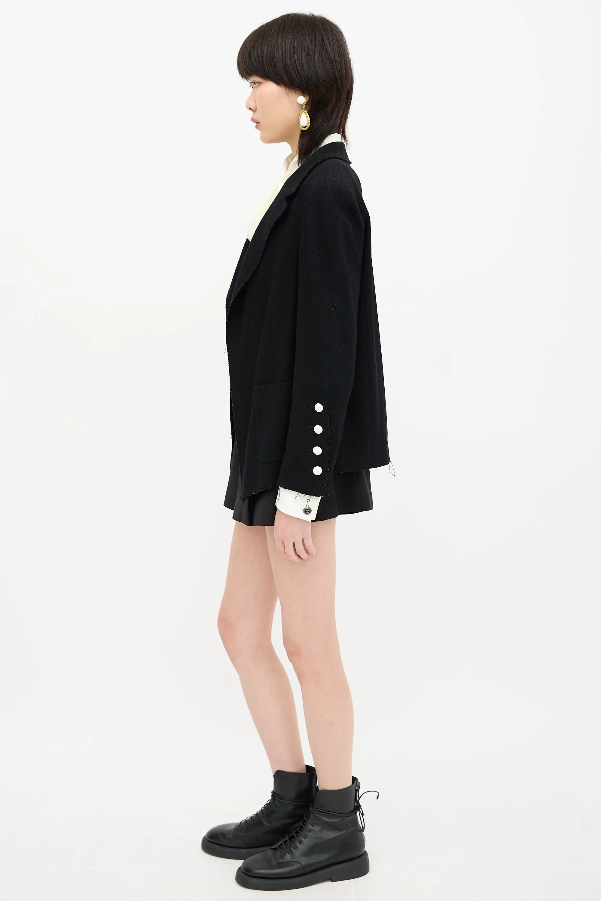 Wool Boucle Blazer sold by VSP Consignment product image thumbnail 4