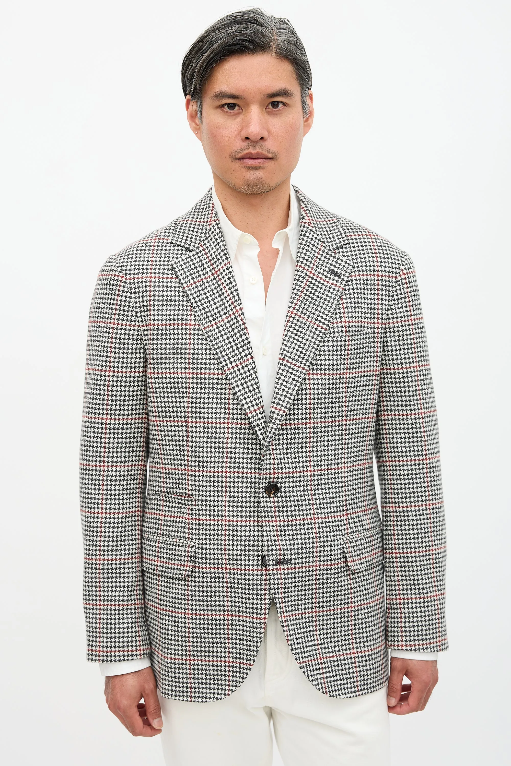 Flannel Patterned Blazer sold by VSP Consignment product image thumbnail 2