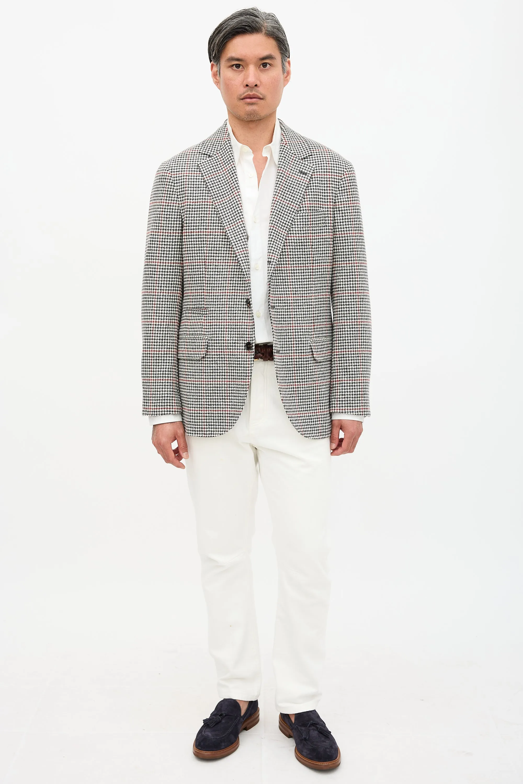 Flannel Patterned Blazer sold by VSP Consignment