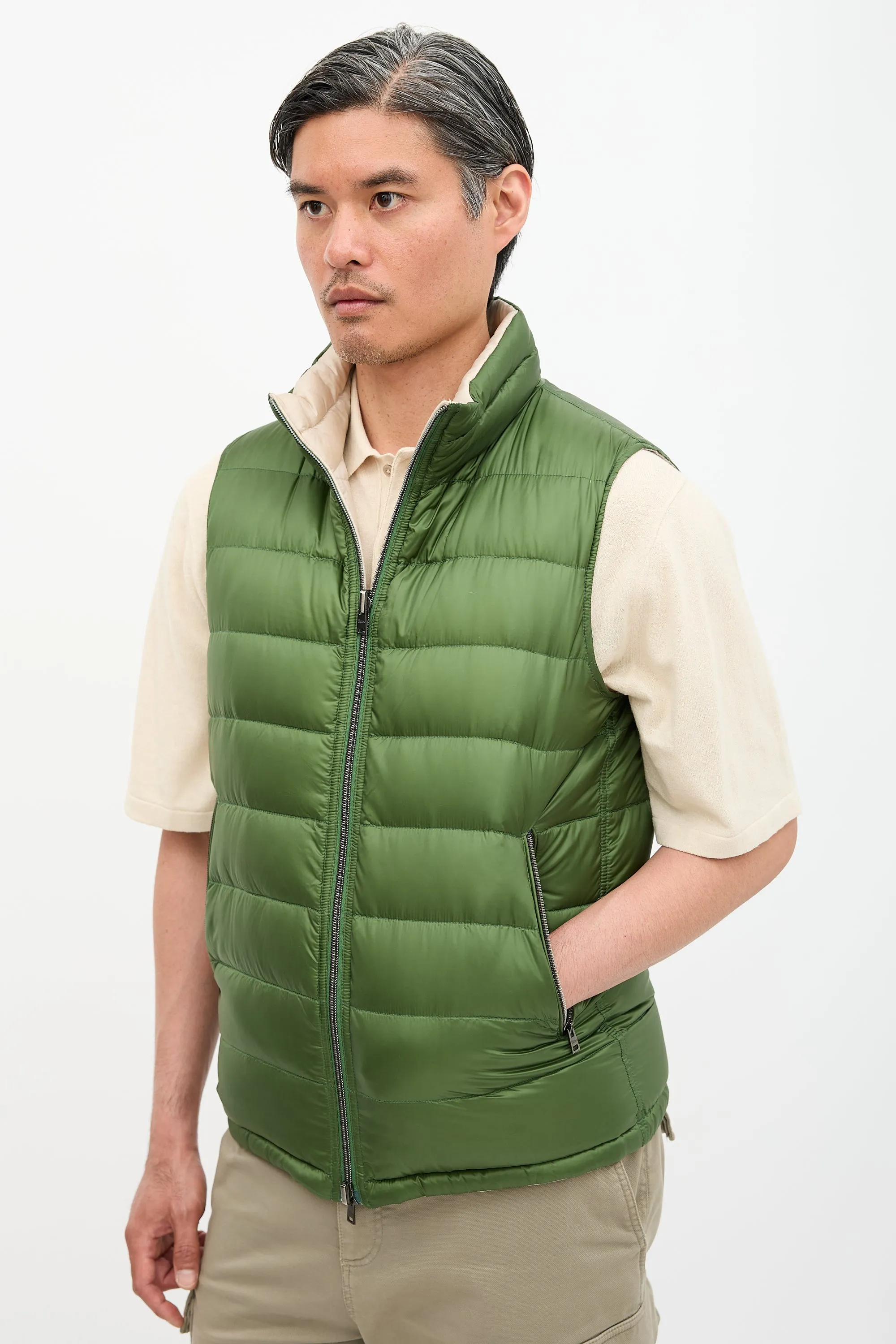 Down Reversible Puffer Vest sold by VSP Consignment product image thumbnail 5