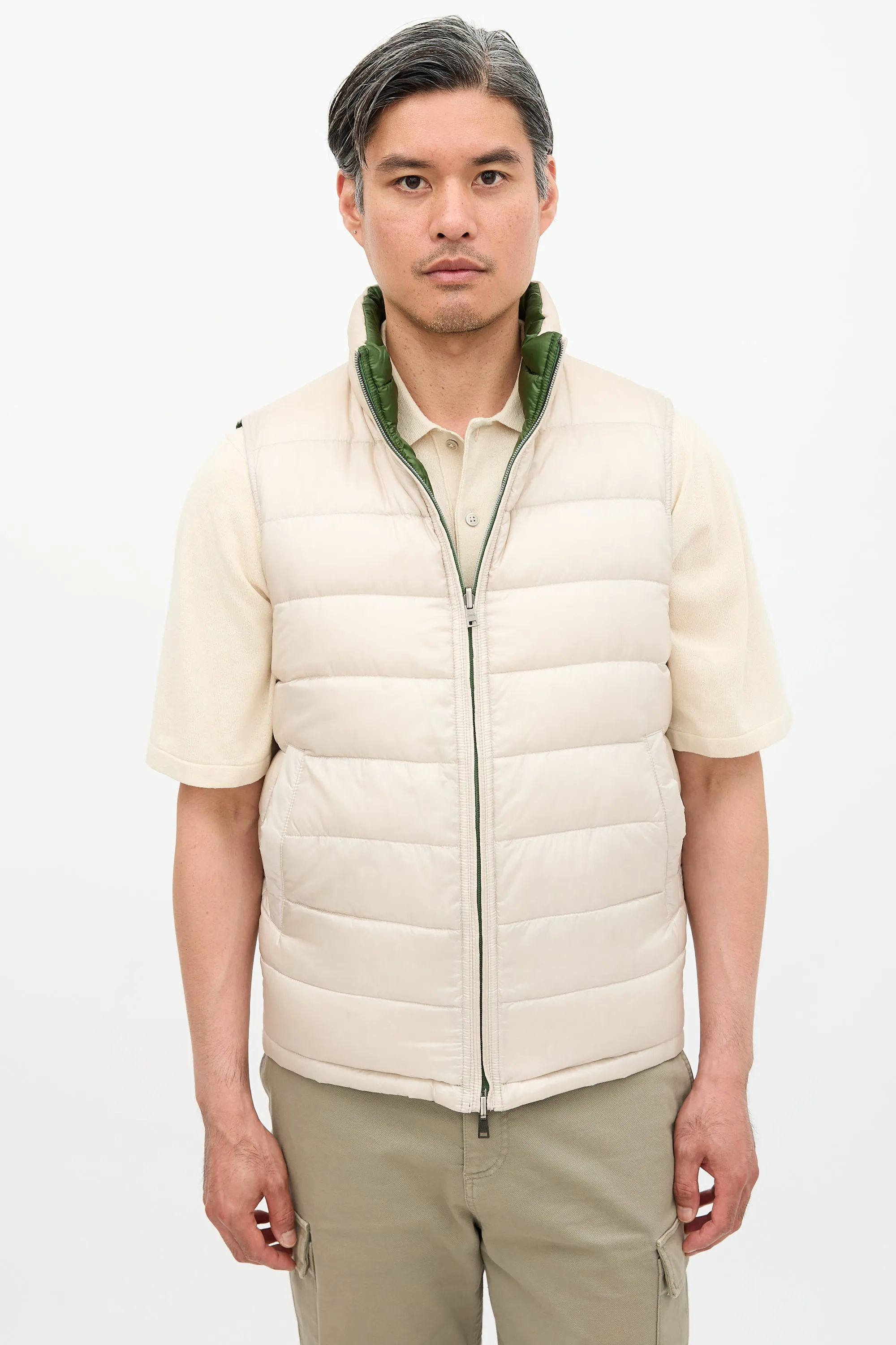 Down Reversible Puffer Vest sold by VSP Consignment product image thumbnail 2