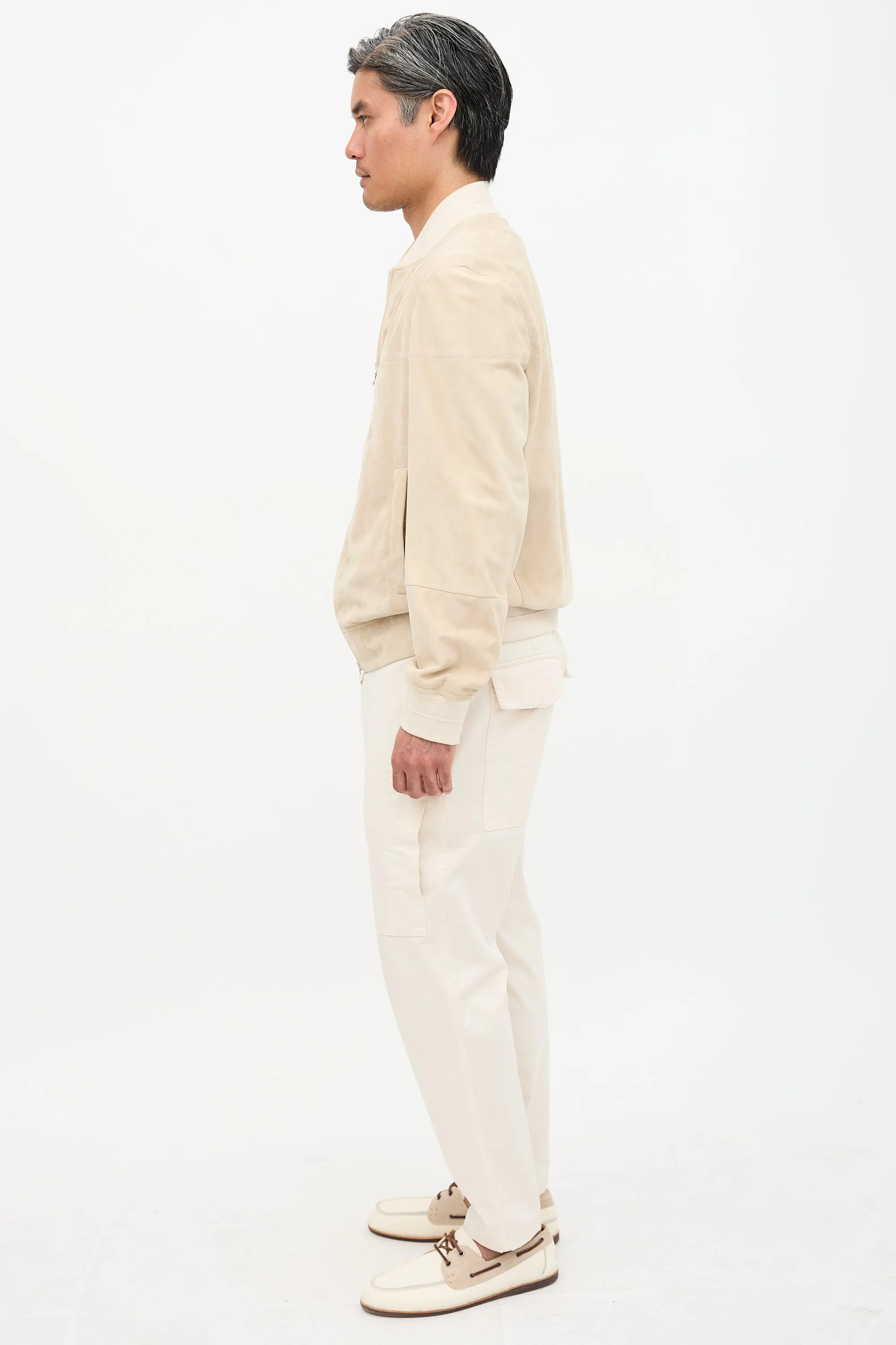 Suede Bomber Jacket sold by VSP Consignment product image thumbnail 4