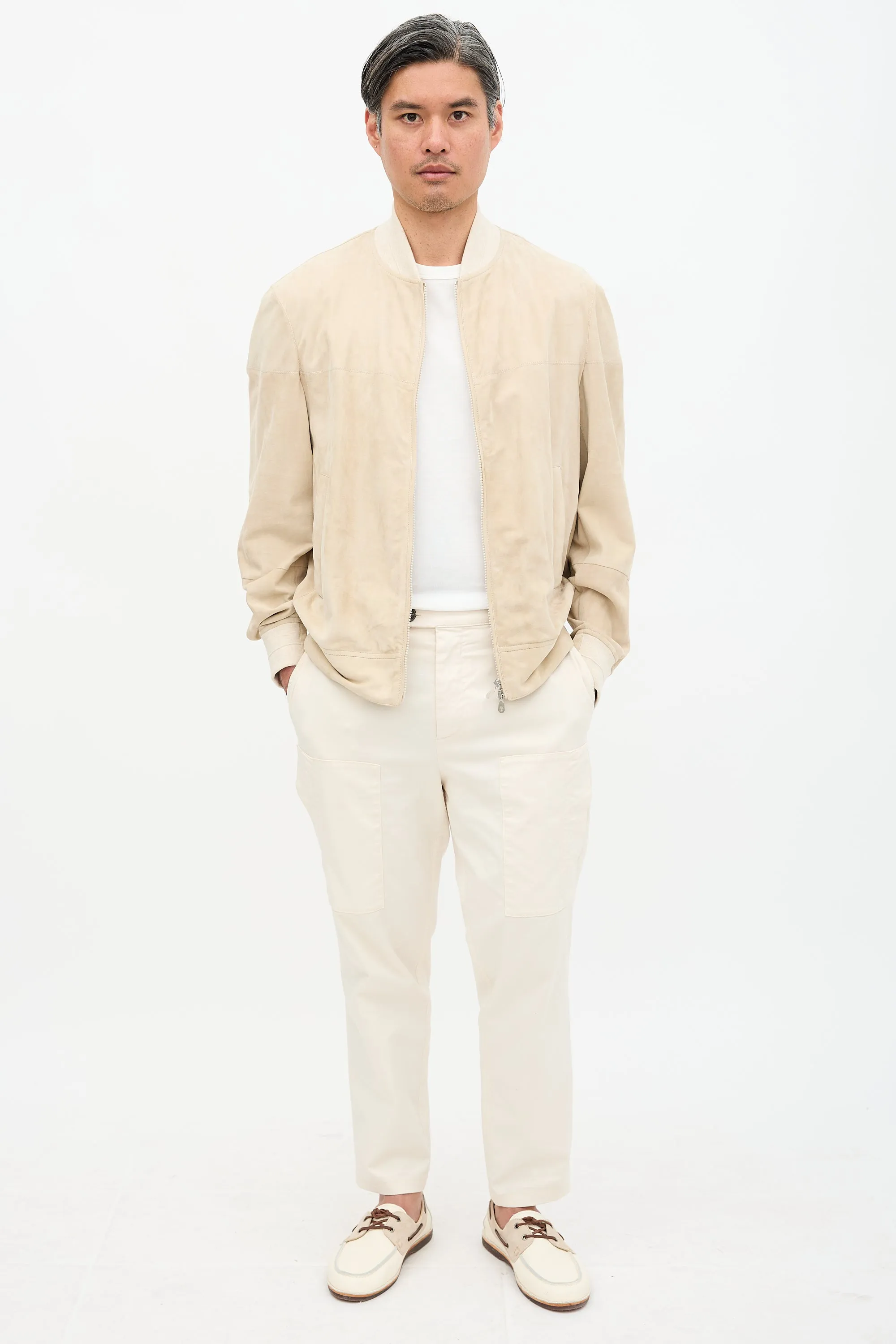 Suede Bomber Jacket sold by VSP Consignment product image thumbnail 2