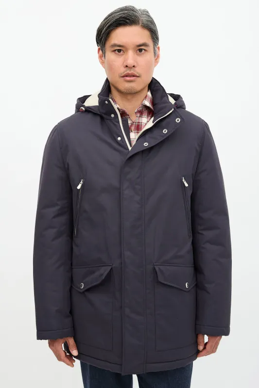 Nylon Padded Parka made by Brunello Cucinelli