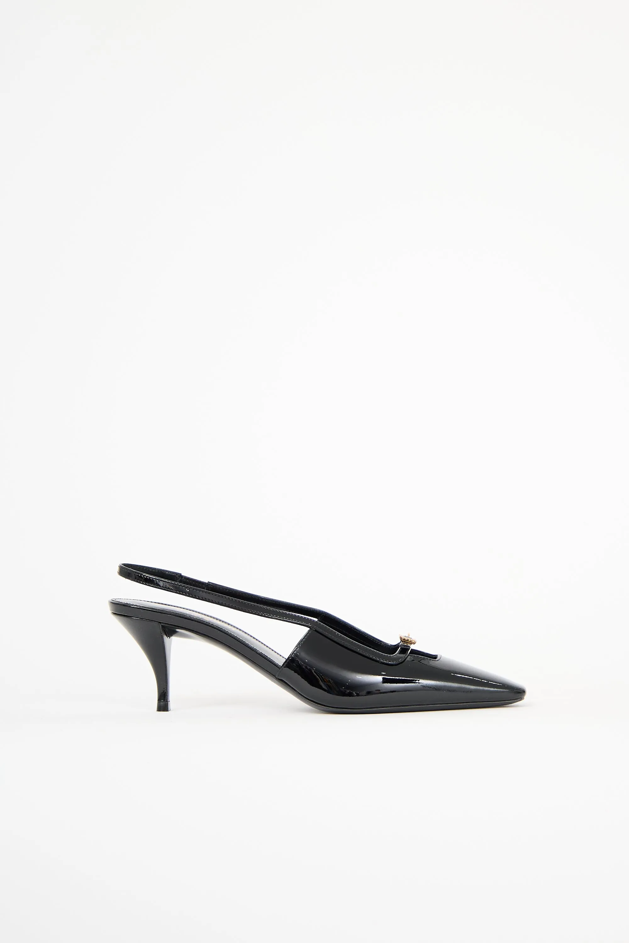 Patent Leather Blade Pump sold by VSP Consignment