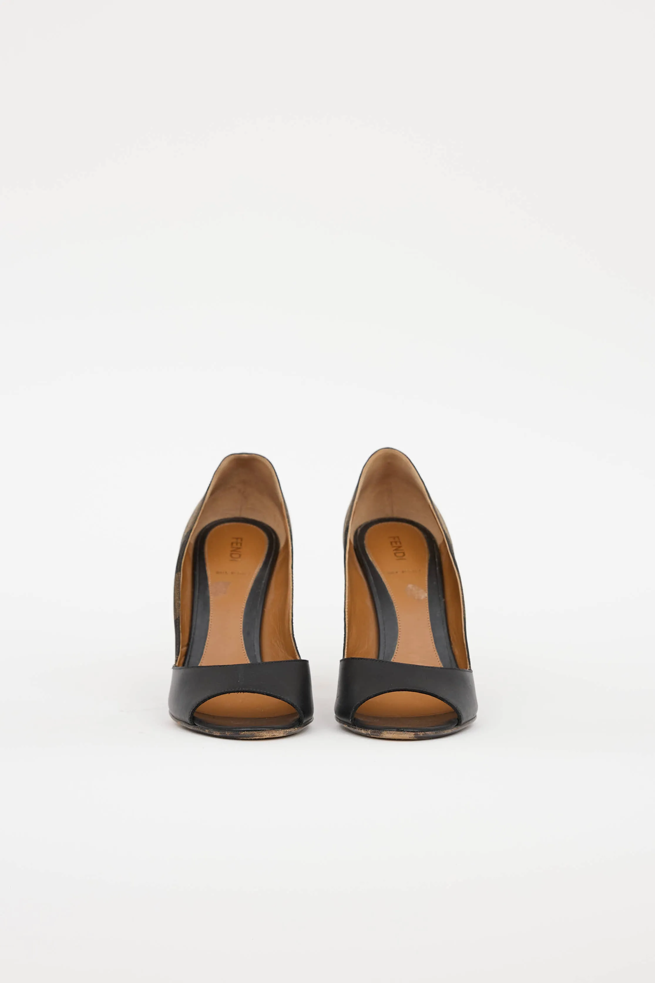 Striped Peep Toe Pump sold by VSP Consignment product image thumbnail 3