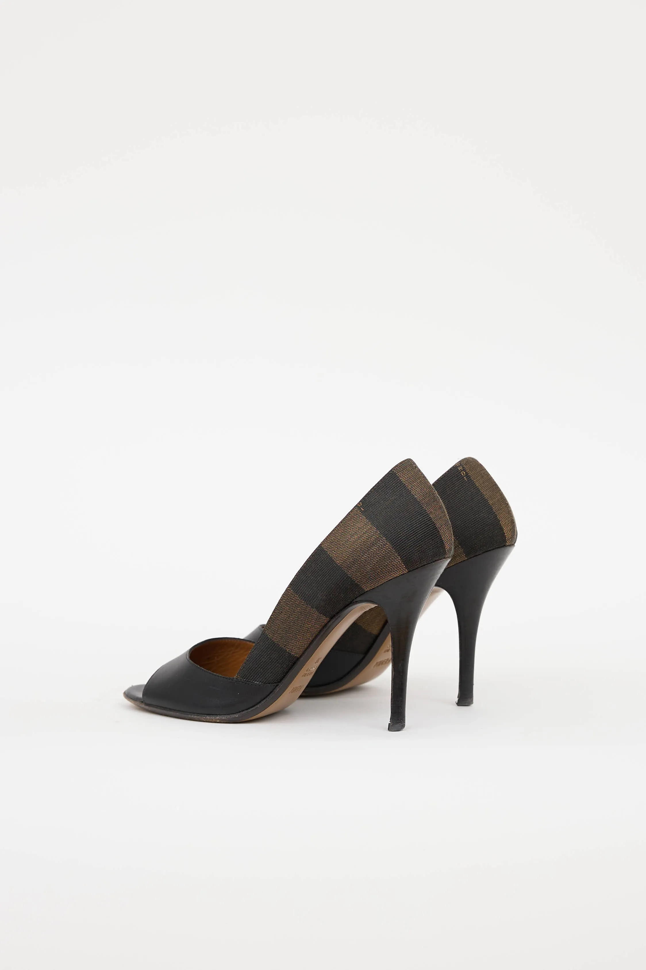 Striped Peep Toe Pump sold by VSP Consignment product image thumbnail 4
