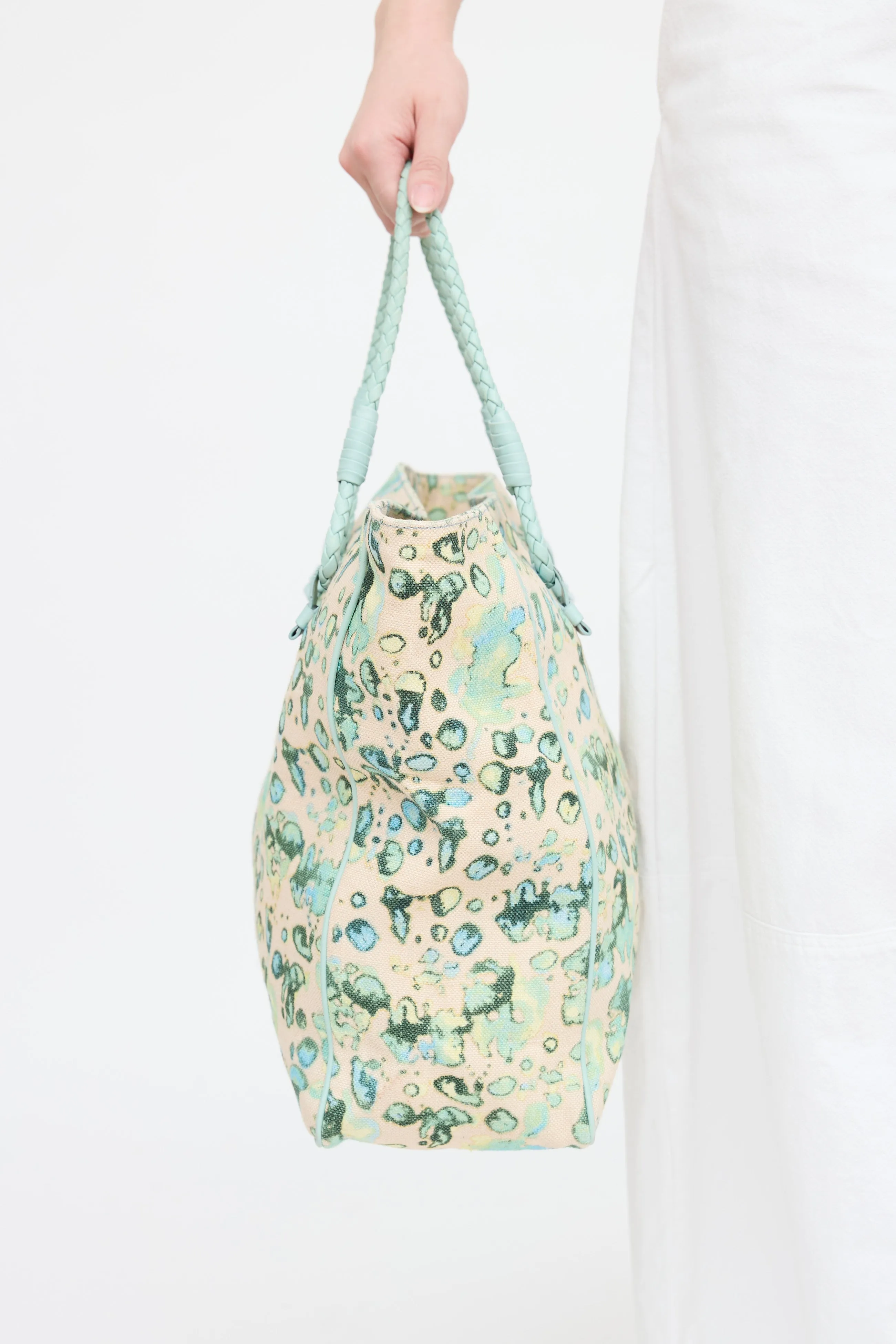 Printed Canvas Tote Bag sold by VSP Consignment product image thumbnail 3