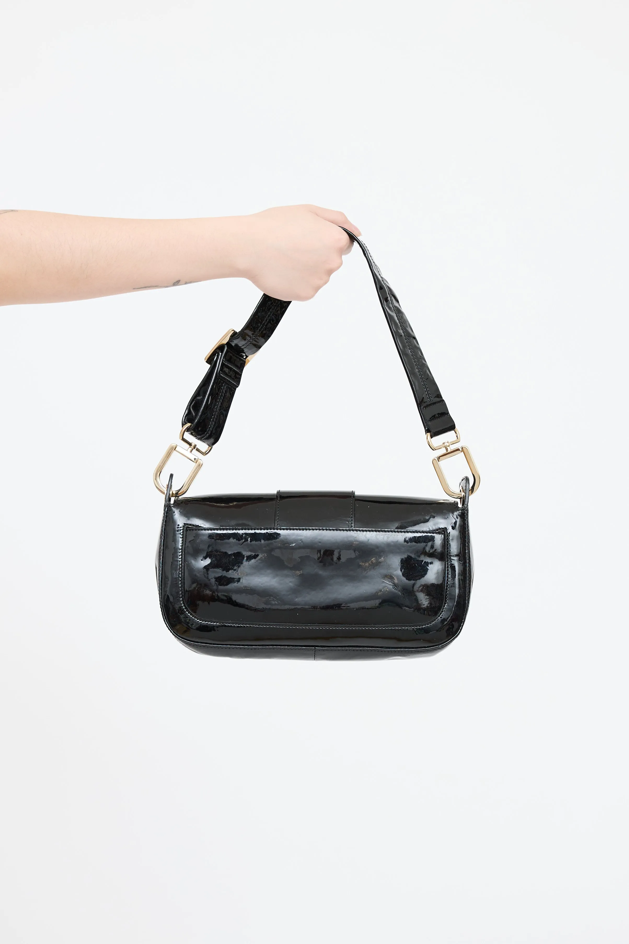 Patent Leather Buckle Pochette sold by VSP Consignment product image thumbnail 2