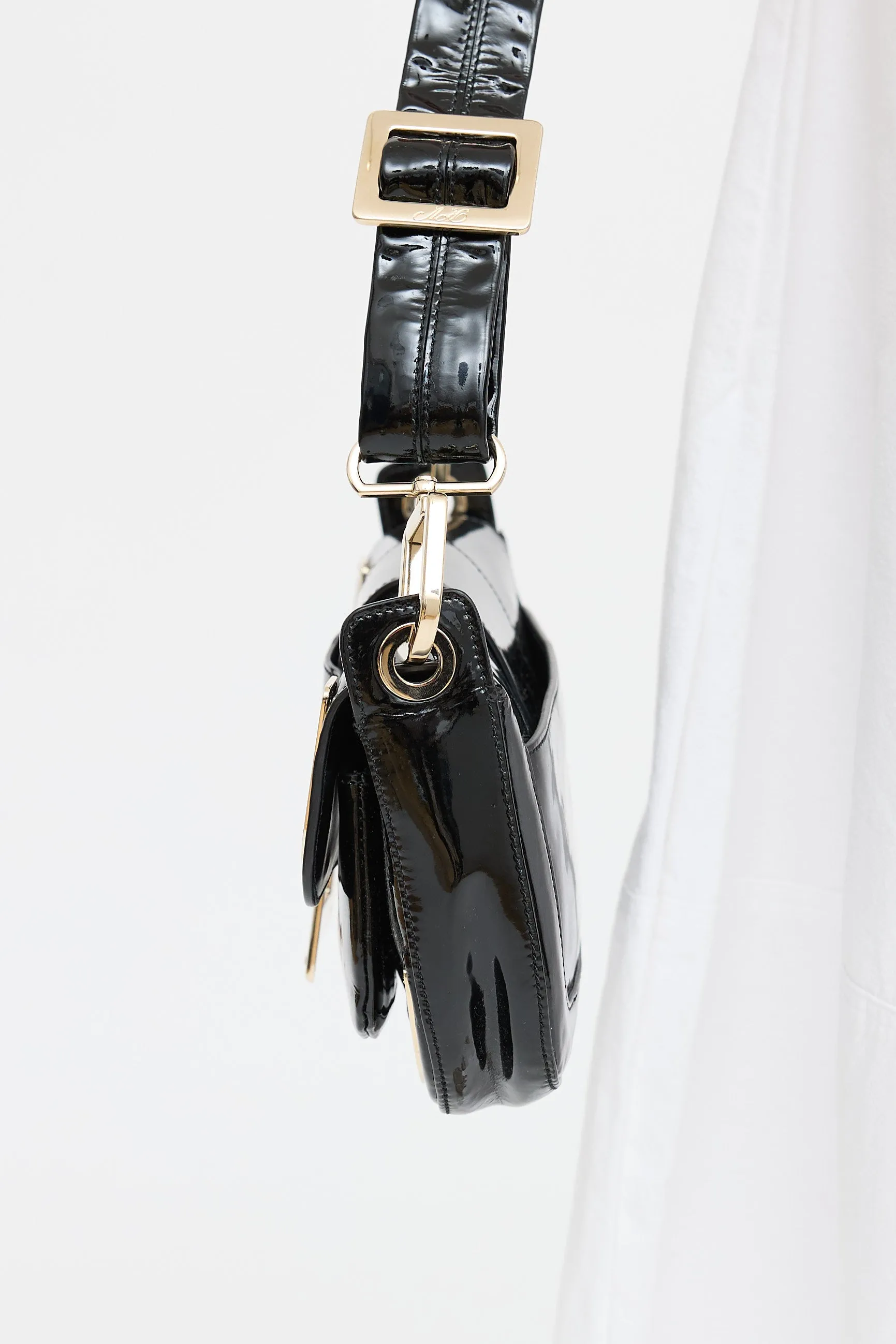 Patent Leather Buckle Pochette sold by VSP Consignment product image thumbnail 3
