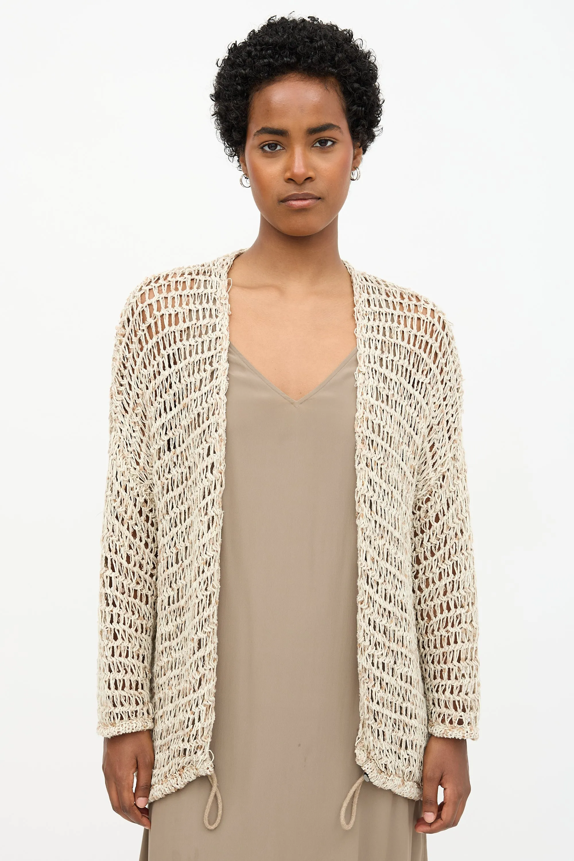 Crochet Sequin Cardigan sold by VSP Consignment