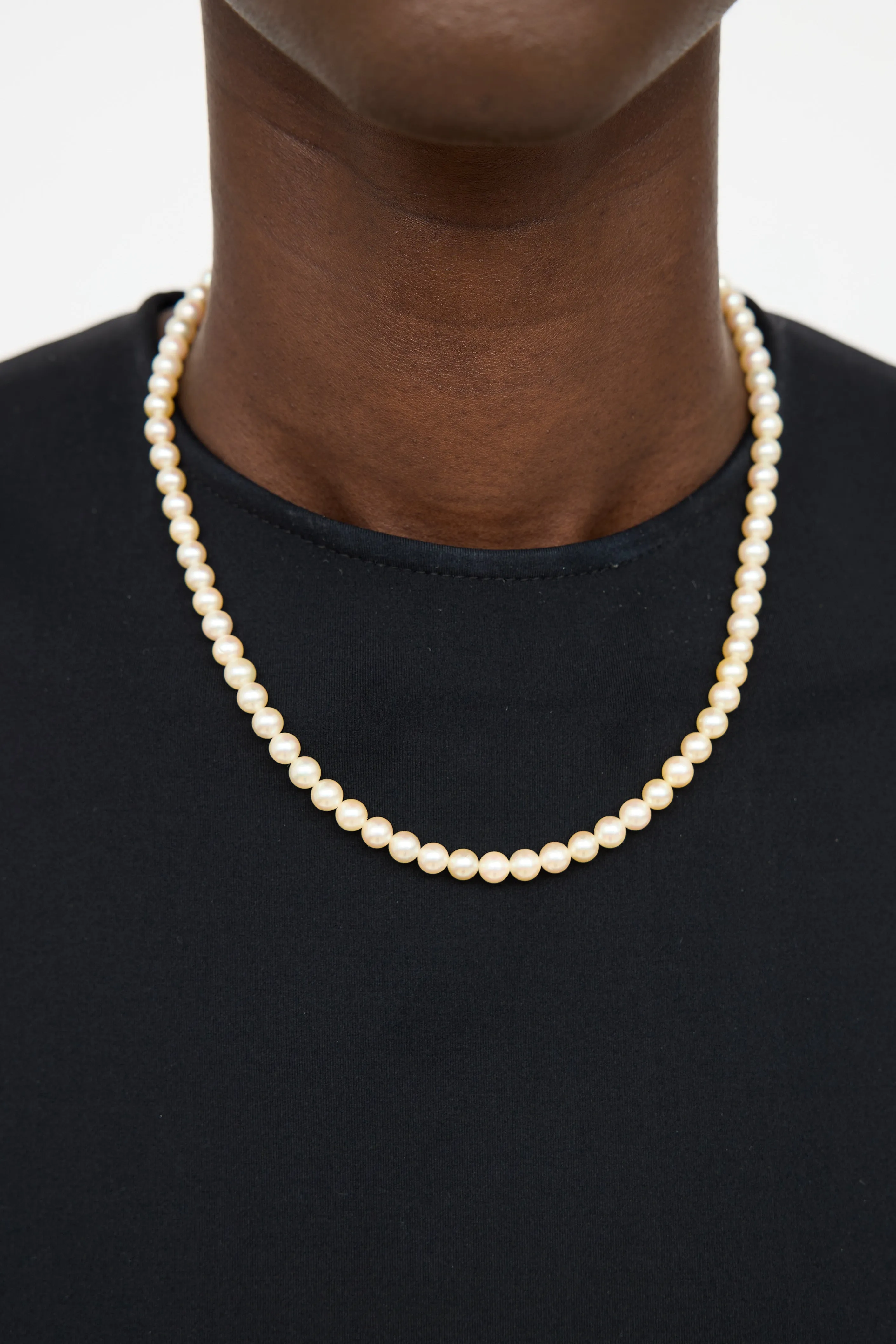 9K Yellow Gold Akoya Pearl Necklace sold by VSP Consignment