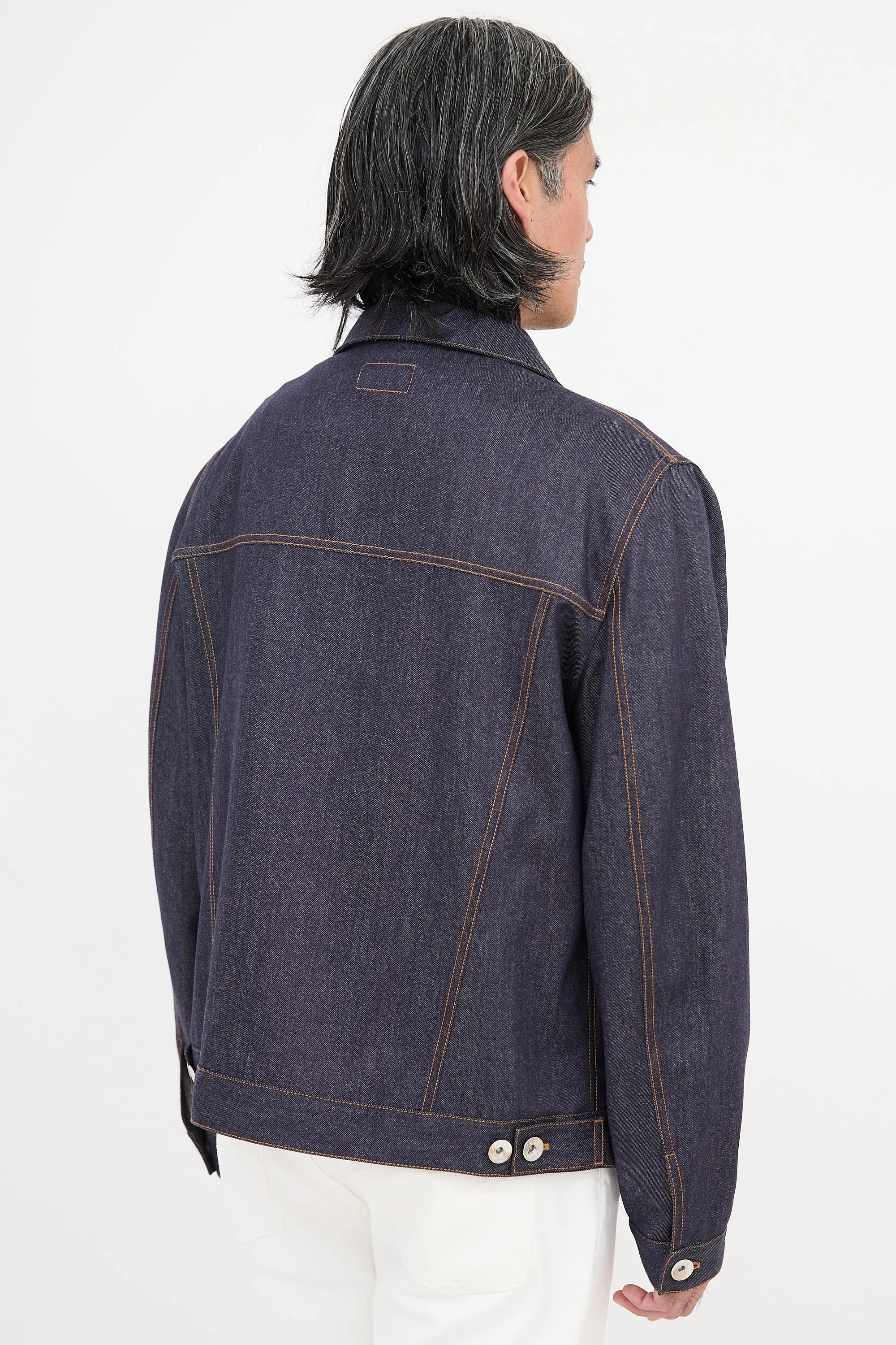 Wool Denim Finish Jacket sold by VSP Consignment product image thumbnail 5
