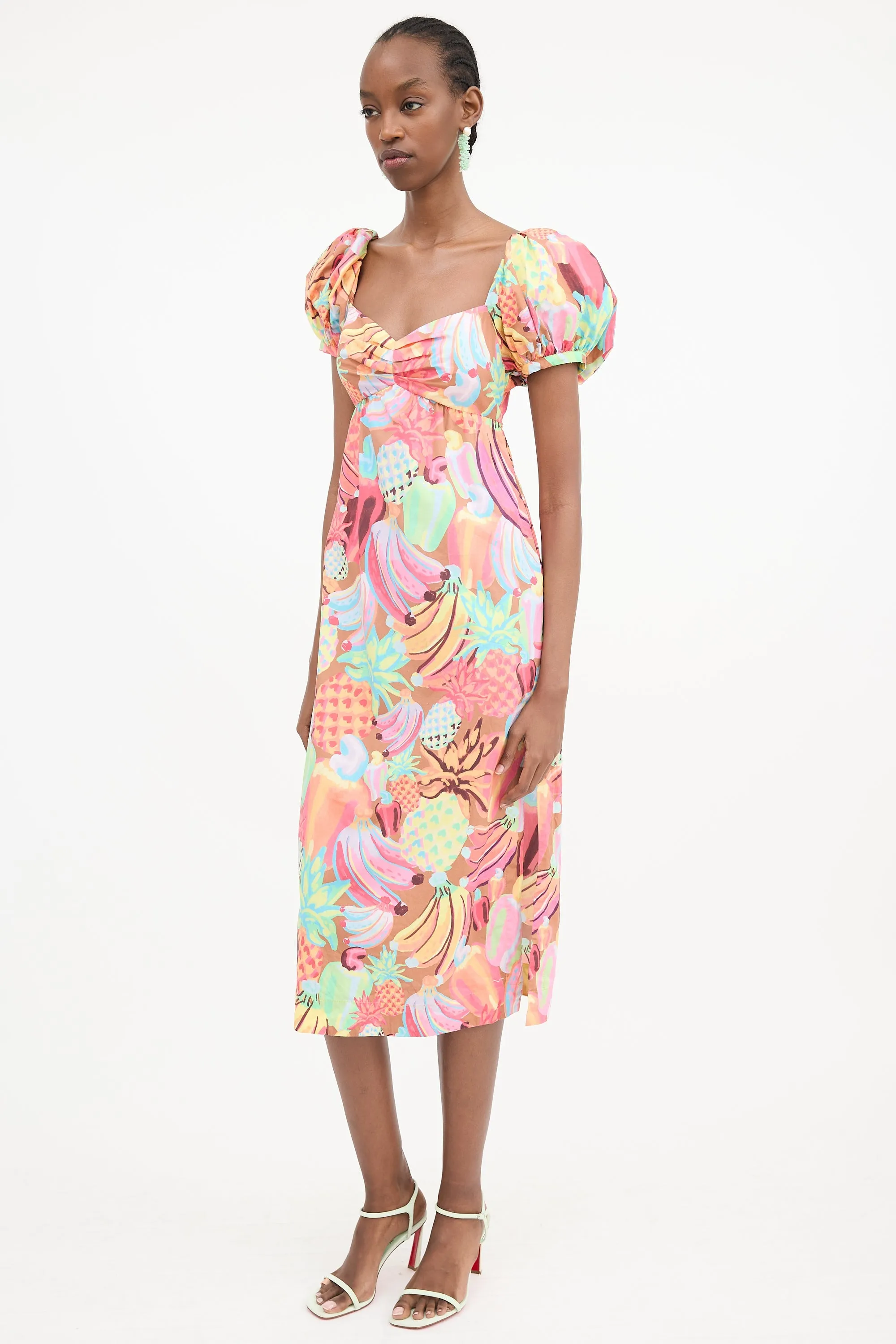 Fruit Salad Printed Dress sold by VSP Consignment product image thumbnail 3