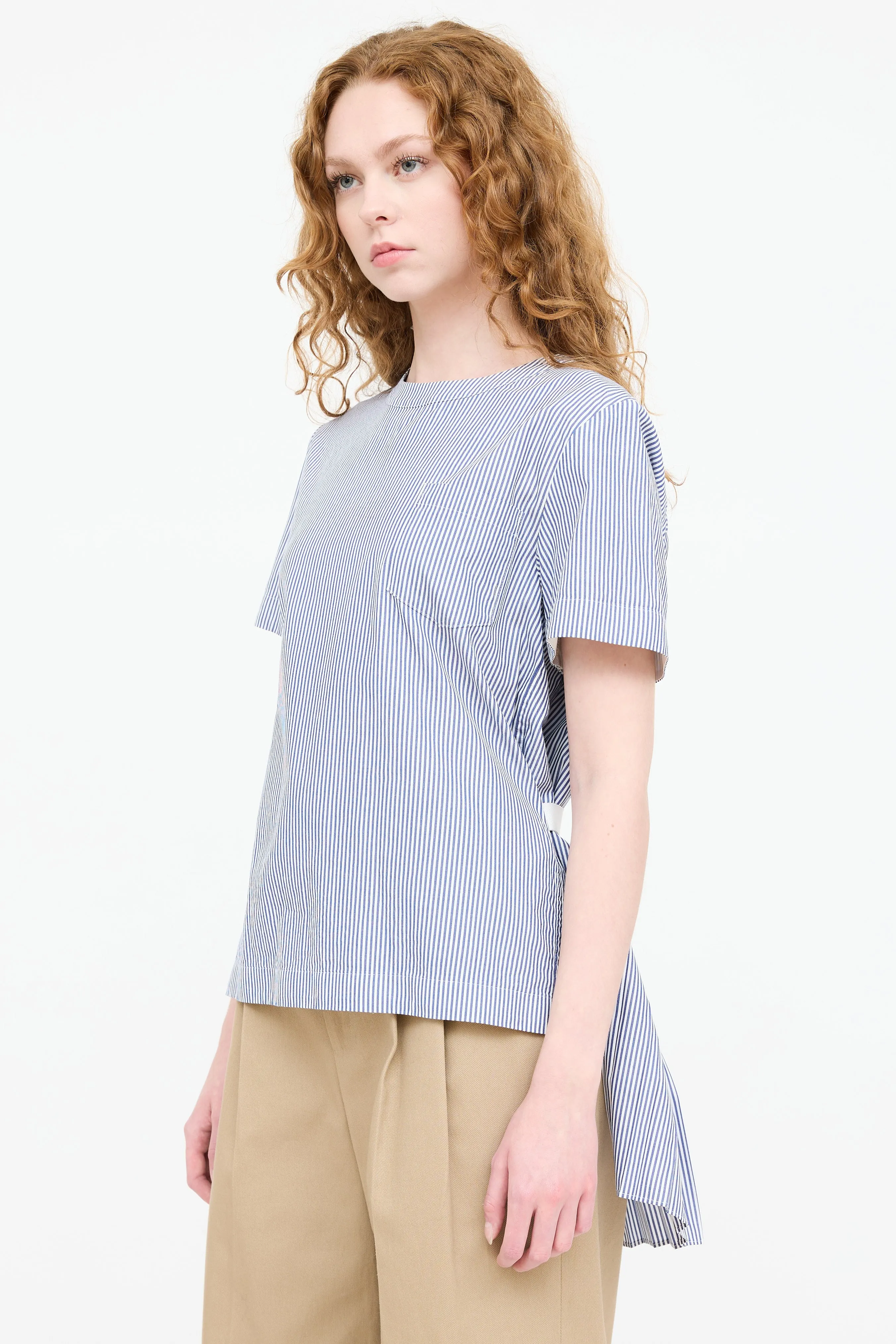 Striped Zip Belted Top sold by VSP Consignment product image thumbnail 3