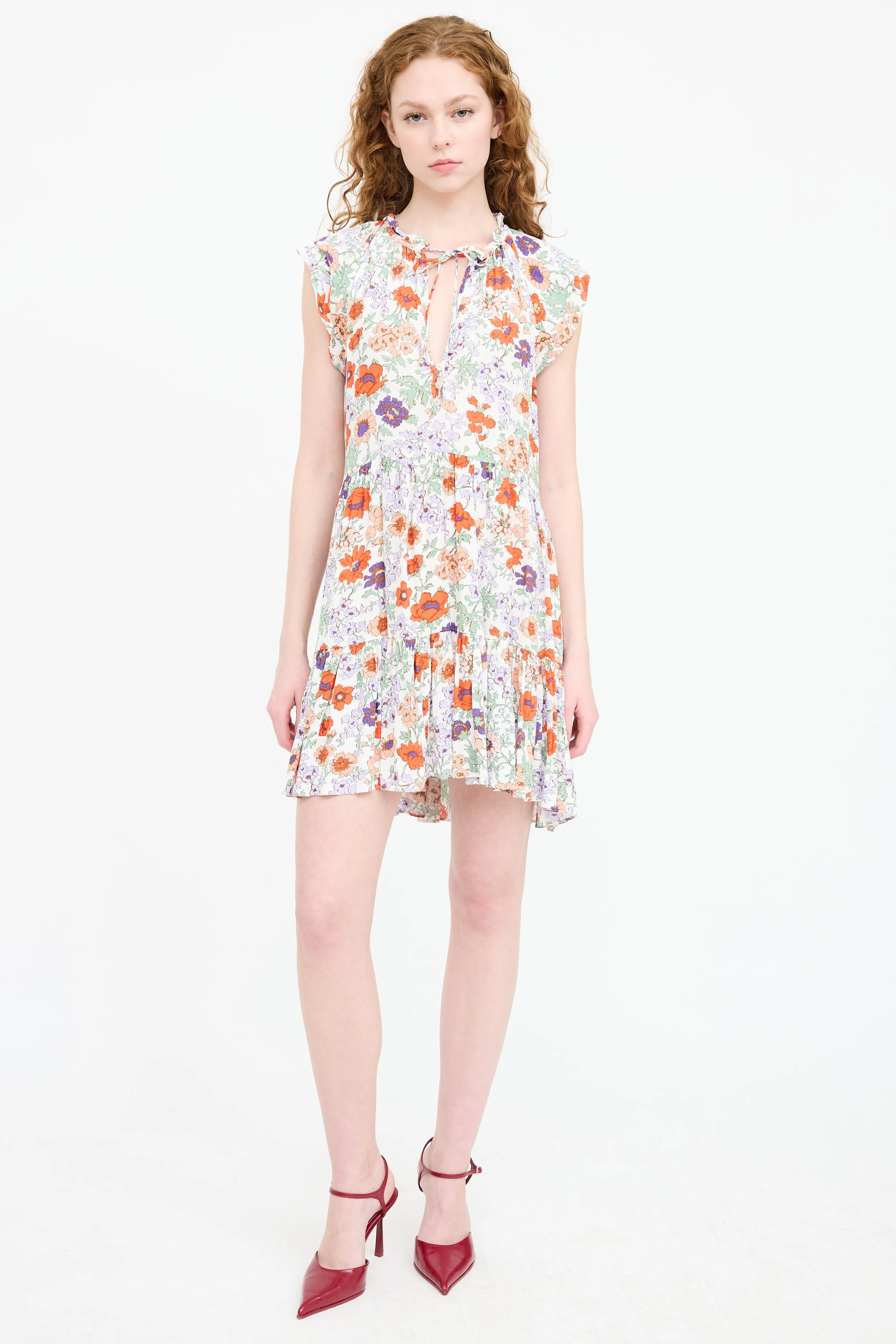 Floral Ruffled Dress sold by VSP Consignment