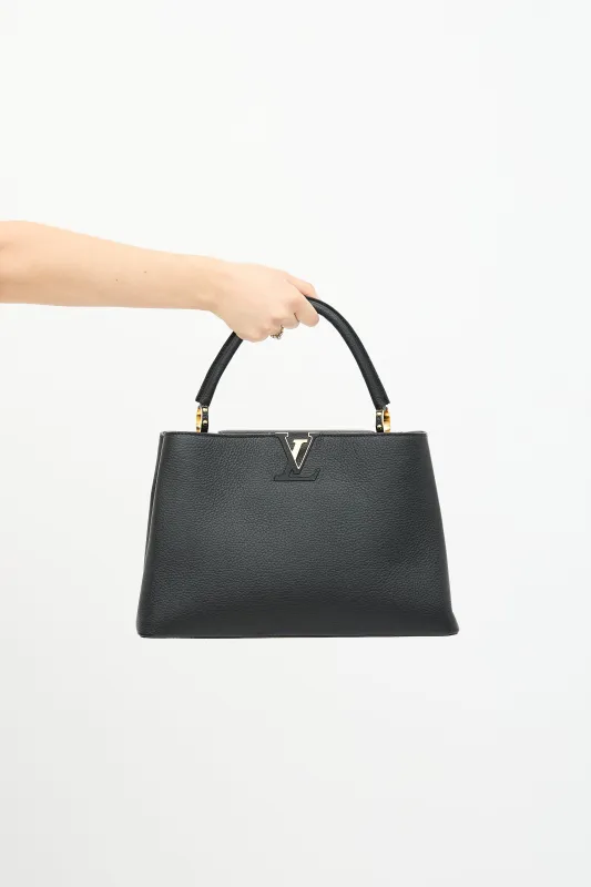 Taurillon Capucine MM Top Handle Bag sold by VSP Consignment
