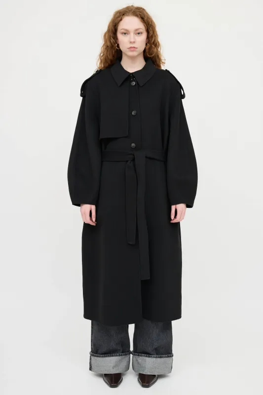 Wool Aliza Trench Coat sold by VSP Consignment
