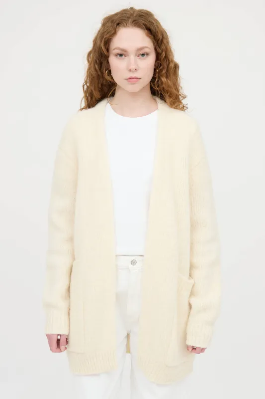 Wool Knit Open Front Cardigan made by Acne Studios