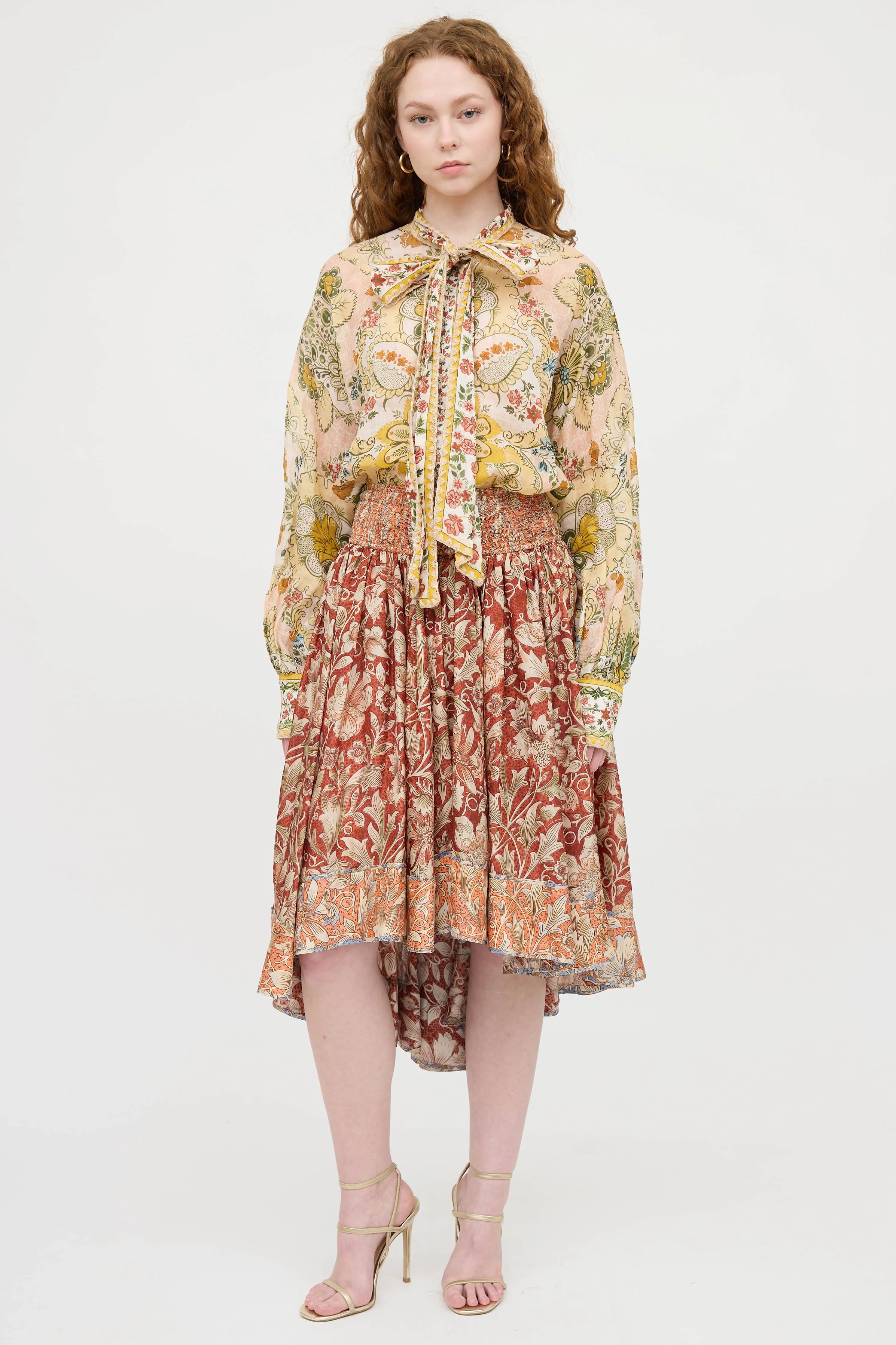 Paisley Bow Button Up Top sold by VSP Consignment product image thumbnail 2