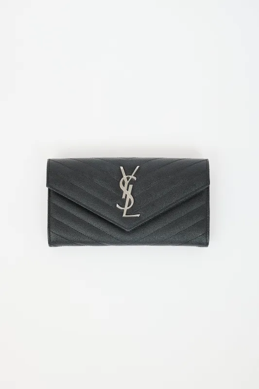 Leather Cassandre Wallet sold by VSP Consignment