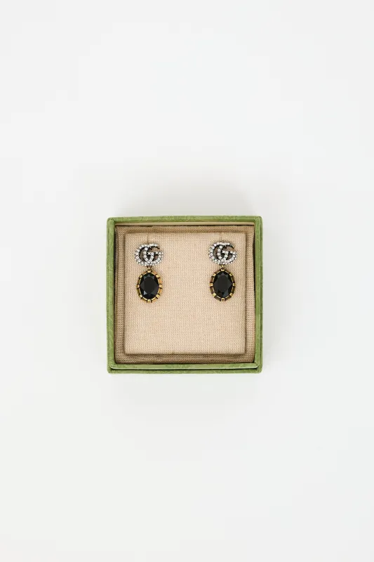 GG Marmont Crystal Earrings sold by VSP Consignment
