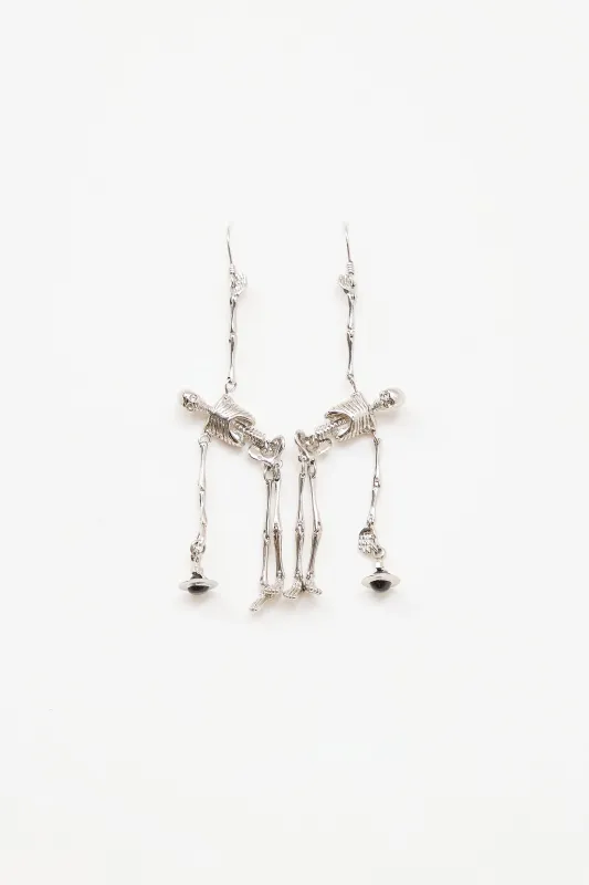Skeleton Orb Drop Earrings sold by VSP Consignment