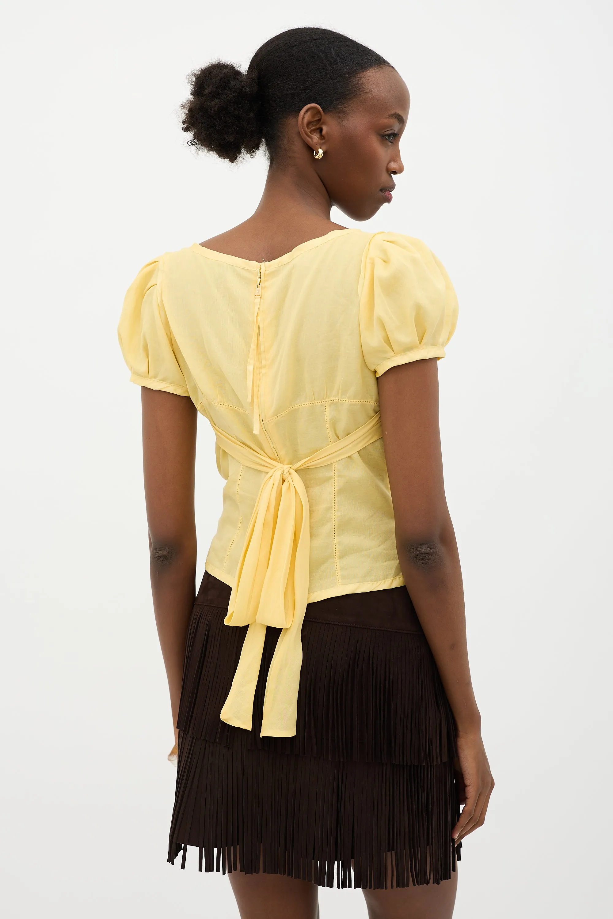 Puff Sleeve Top sold by VSP Consignment product image thumbnail 4