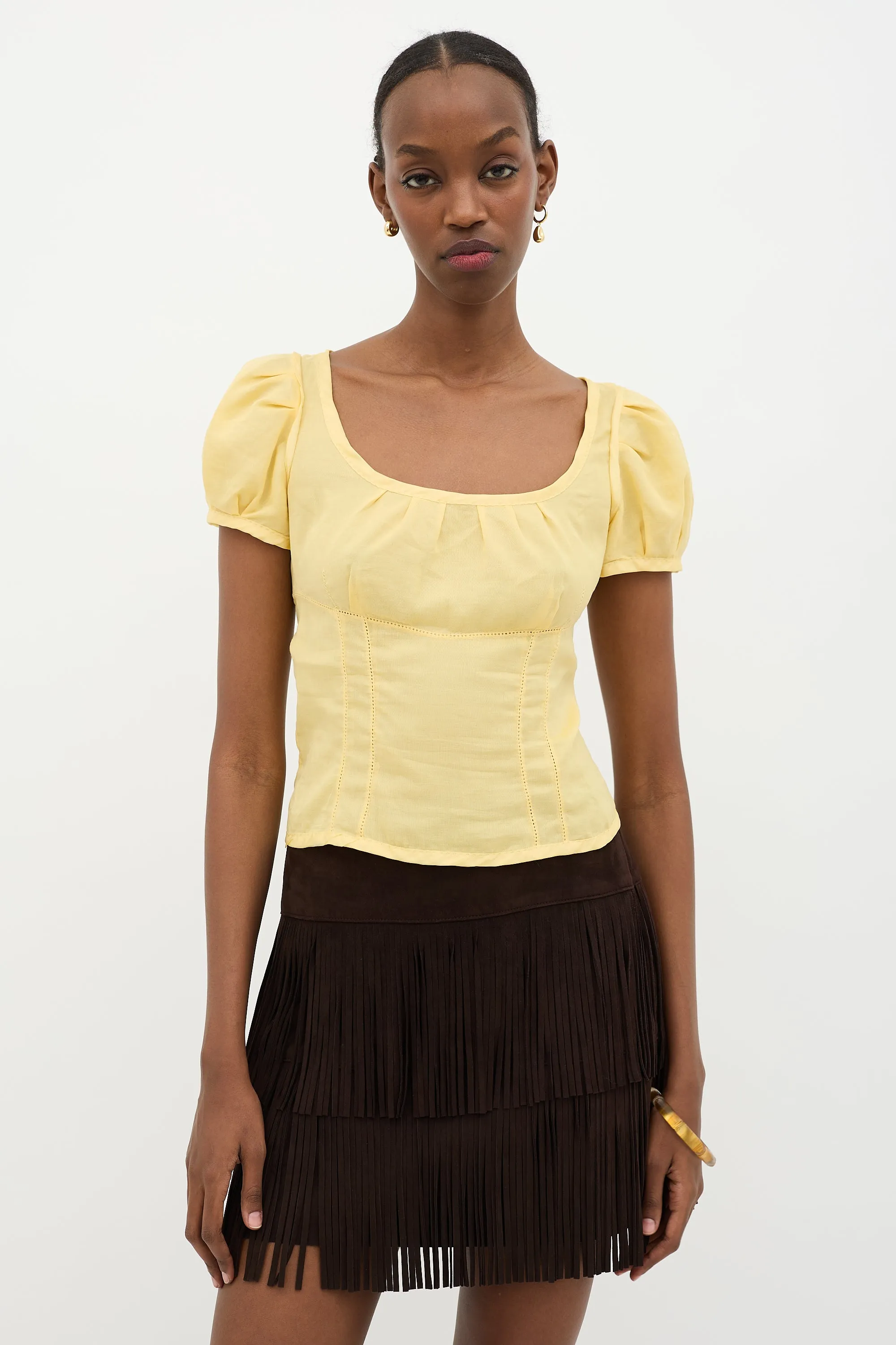 Puff Sleeve Top sold by VSP Consignment