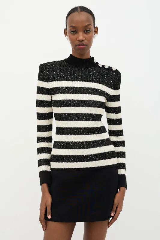 Sequin Striped Sweater sold by VSP Consignment