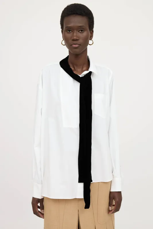 Bow Button Up Top made by Sacai