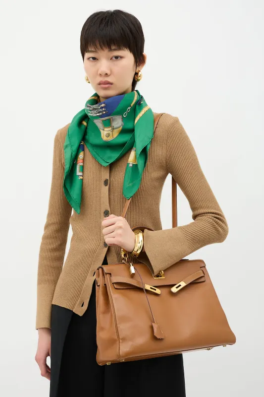 1996 Gold Courchevel Kelly Retourne 35 Bag sold by VSP Consignment