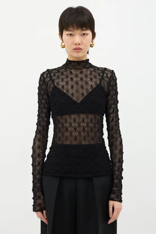 Sheer Mesh Top sold by VSP Consignment