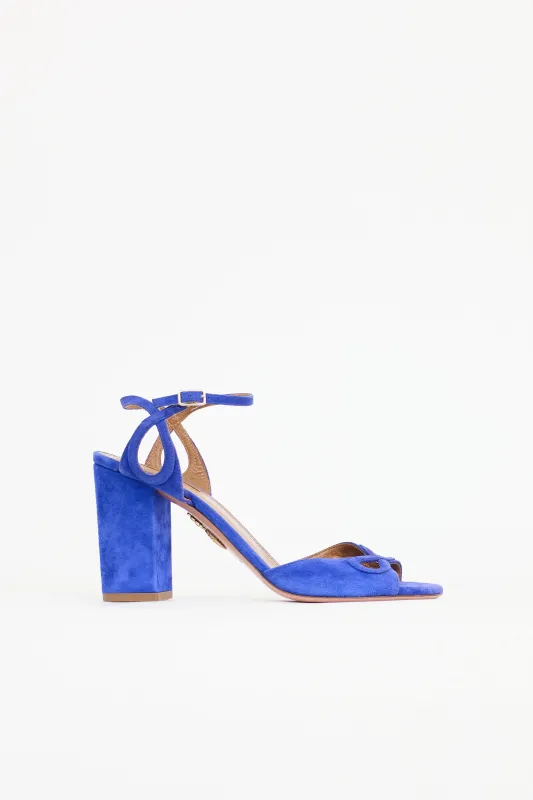 Suede Vera Cutout Sandal made by Aquazzura