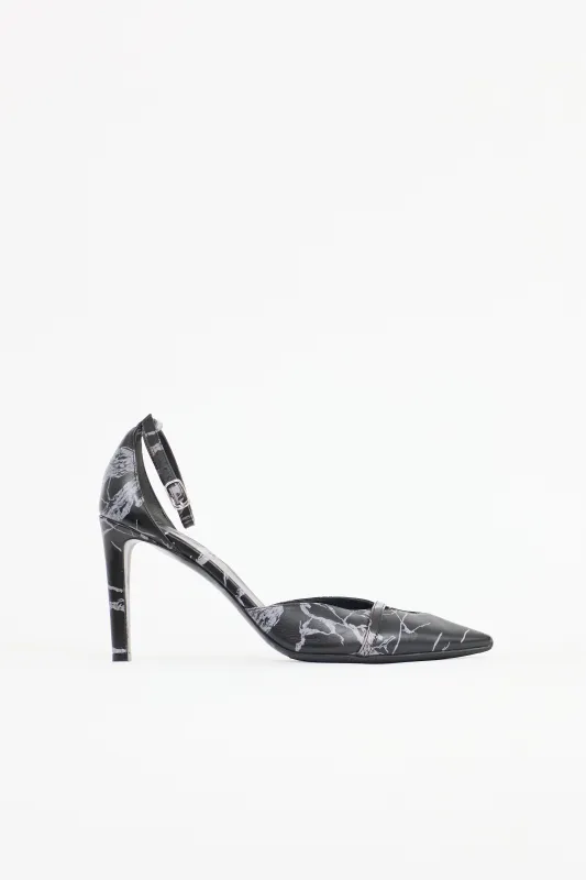 Printed Leather Pump sold by VSP Consignment