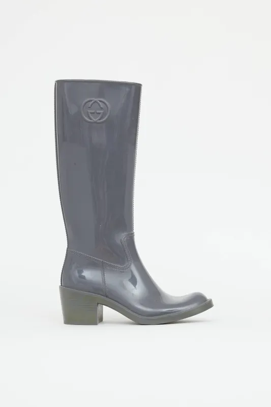 Heeled Rain Boot made by Gucci