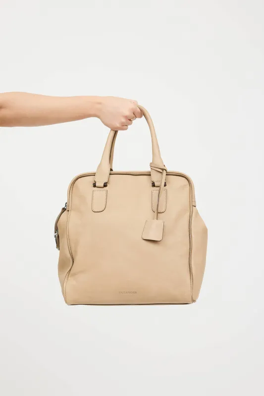 Leather Tote Bag made by Jil Sander