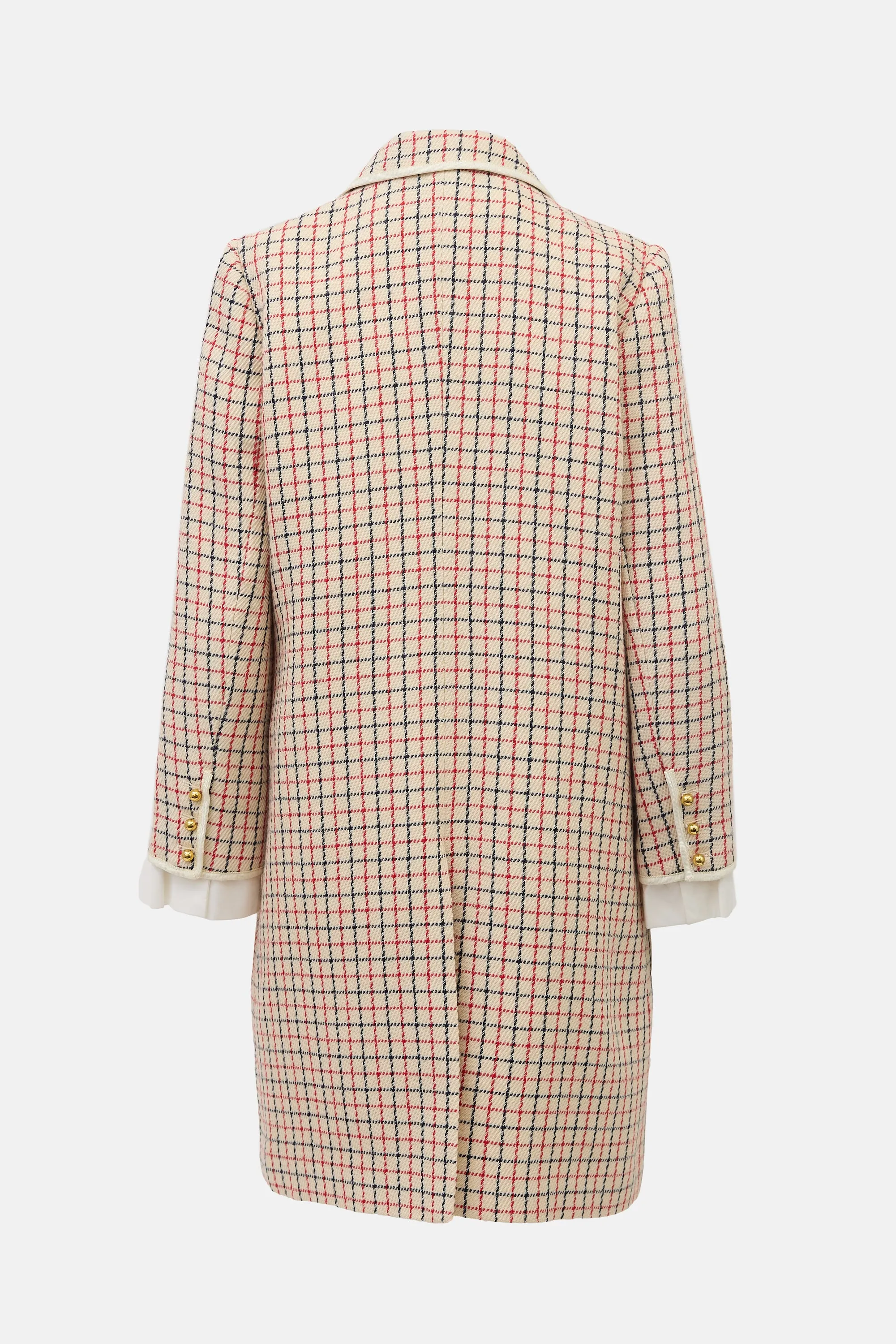 Checked Bow Coat sold by VSP Consignment product image thumbnail 3