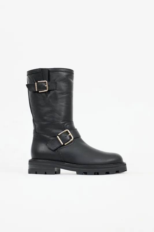 Leather Biker II Boot made by Jimmy Choo