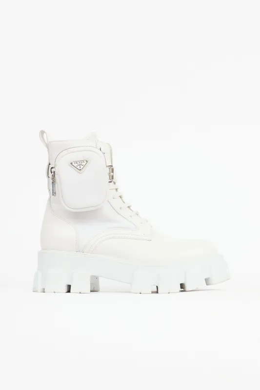 Leather Monolith Boot sold by VSP Consignment