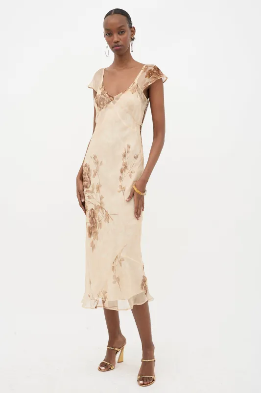 SS 1997 Sheer Floral Dress sold by VSP Consignment